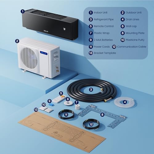Della Umbra Series 12000 BTU Mini Split AC with Alexa Compatibility 1
