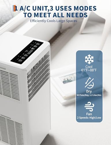 GarveeTech 8000 BTU Portable Air Conditioner 3-in-1 1