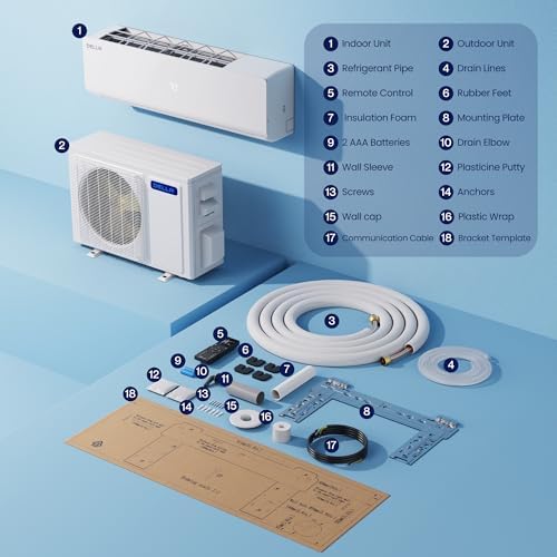 Della 4 Zone Multi Split Air Conditioner with Alexa Compatibility 1
