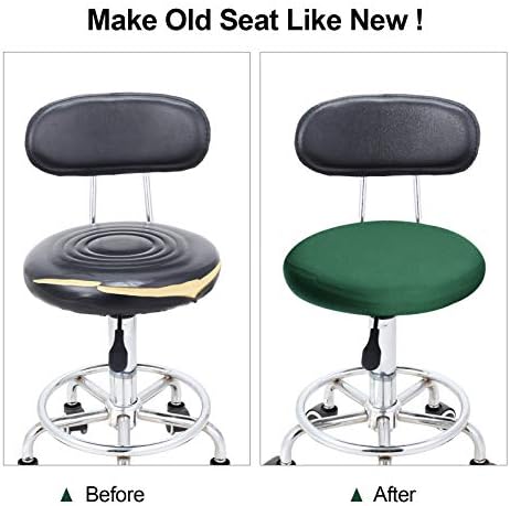 Tatuo Elastic Stool Covers for 14-17 Inch Chairs Green 4 Pieces