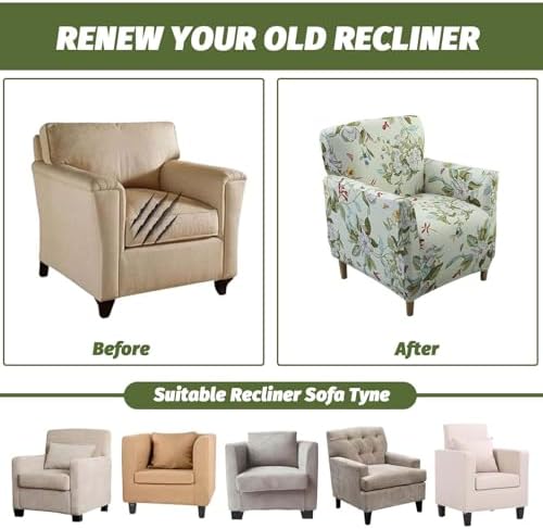 FUANGUI Stretch Armchair Slipcover with Arms 1