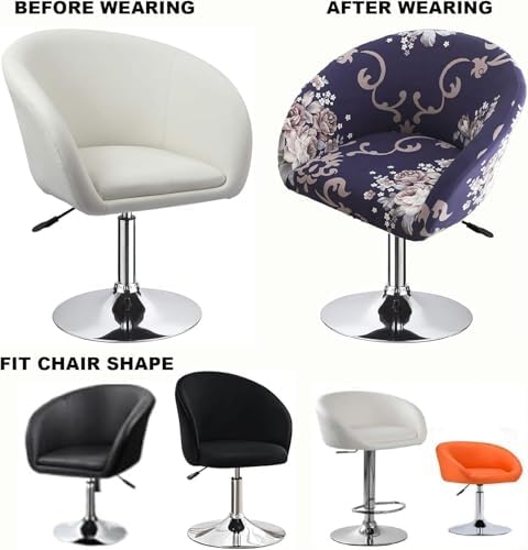 JACOJE Bar Stool Slipcover with Back and Arms