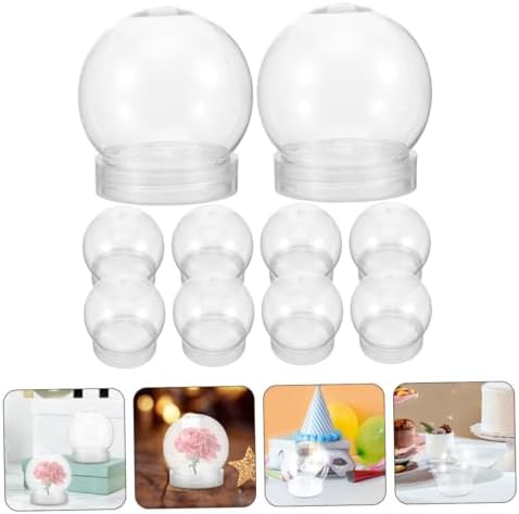 Homoyoyo 10pcs Clear Candy Jars for Party Favors and DIY Crafts