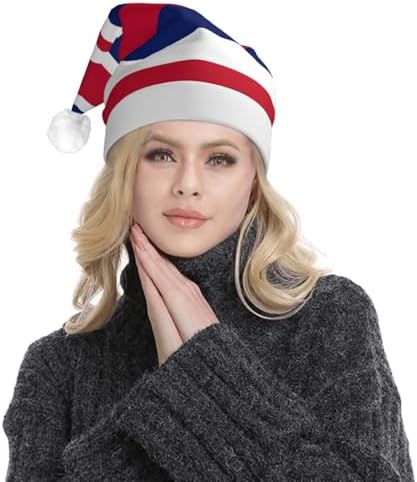 Hawaii Flag Christmas Hat with LED Light