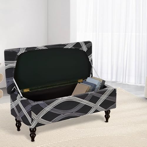 Storage Ottoman Bench Slipcover Set - 3 Sizes