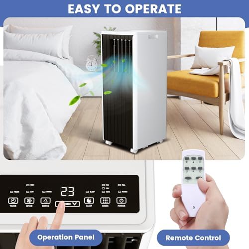 3-in-1 Portable Air Conditioner with 8000 BTU Cooling