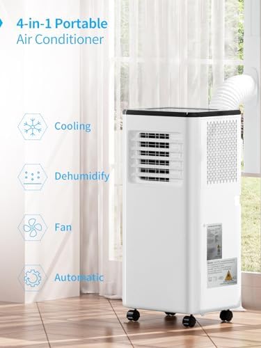 TABU 12000BTU 4-in-1 Portable AC with Remote White