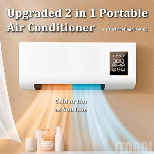 Climafy Portable Split AC Heater Unit - Wall Mount No Window Needed