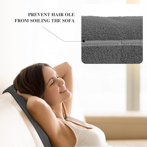 3 Pcs Recliner Covers with Storage Pockets - Dark Gray