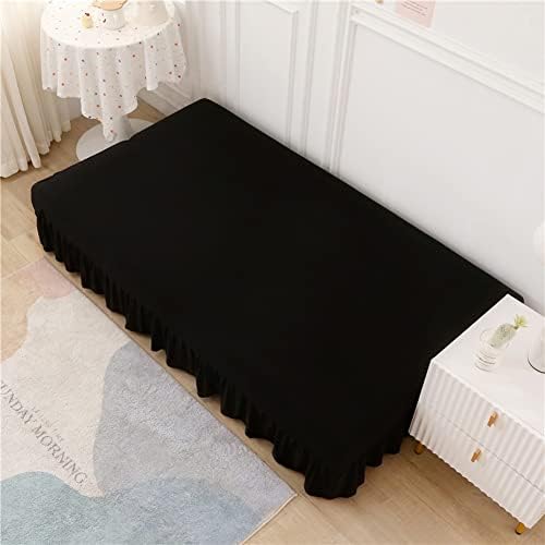 ANWUCHEN Futon Cover Stretch Armless Black