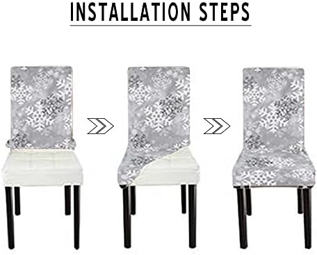 LIPOR 6-Piece Christmas Dining Chair Slipcovers