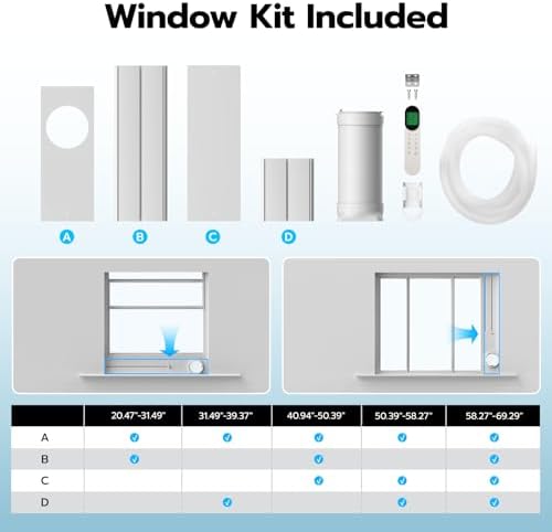 ZAFRO 14000 BTU Portable AC with WiFi Control