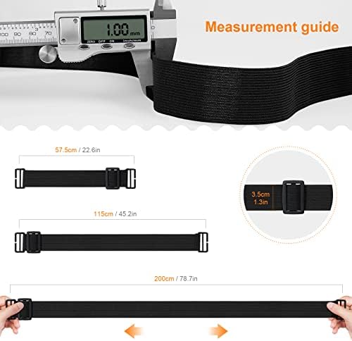 TAOCOCO 3 Pack Adjustable Elastic Straps for Recliner Covers 1