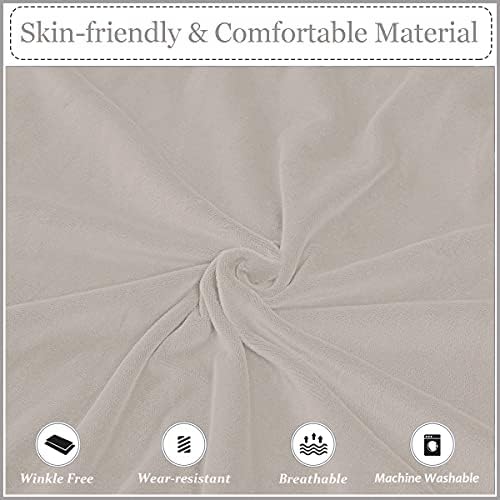 Velvet Plush Dining Chair Covers Spandex Slipcover Set of 6