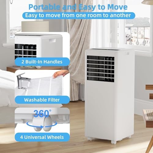 GarveeTech 8000 BTU Portable Air Conditioner 3-in-1 1
