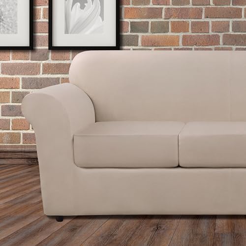 SureFit Ultimate Heavyweight Stretch Leather Slipcover