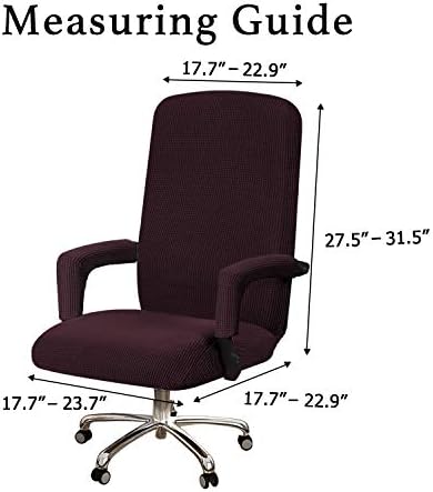 Turquoize Office Chair Cover - Stretch Slipcover with Arms for Dogs Cats Pets