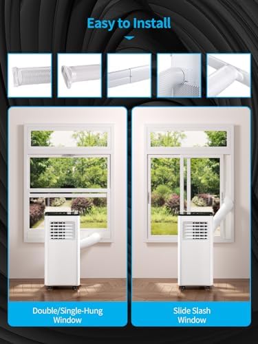 TABU 12000BTU 4-in-1 Portable AC with Remote White