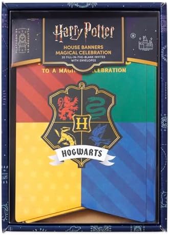 CONQUEST Harry Potter House Banners Themed Invitation Set