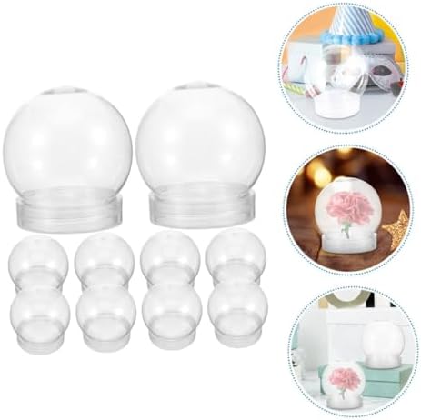 Homoyoyo 10pcs Clear Candy Jars for Party Favors and DIY Crafts