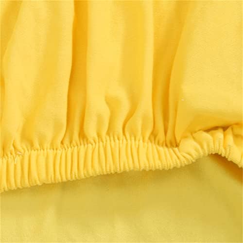 Jusmate Chair Covers Set of 2 Stretch Spandex Dining Chair Covers Yellow