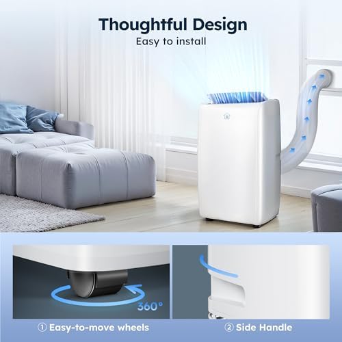 12000 BTU Smart Air Conditioner with Heat and 4 Modes