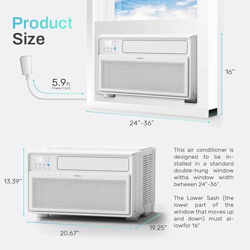 PHILODECO 10000 BTU Inverter Window Air Conditioner