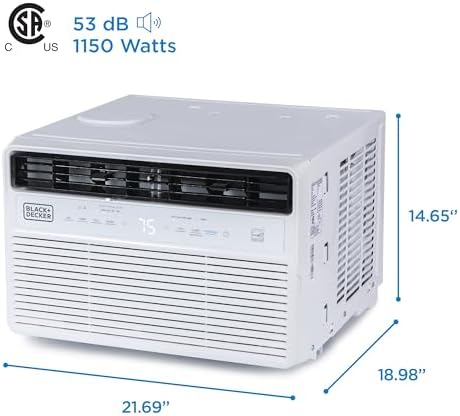 BLACKDECKER 12000 BTU Inverter Window AC Unit ENERGY STAR Rated White