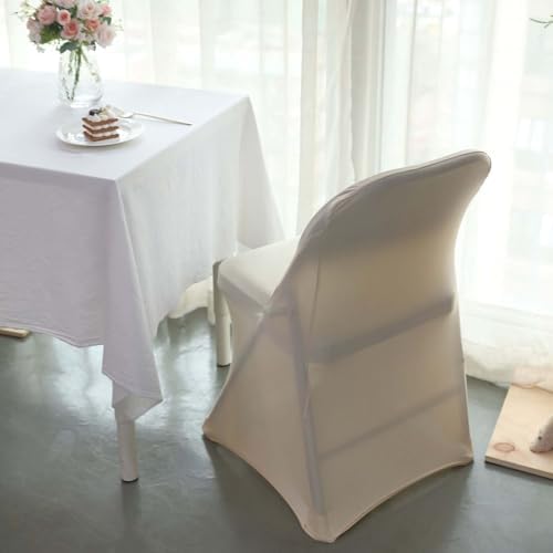 Efavormart Stretchy Spandex Folding Chair Cover - Beige