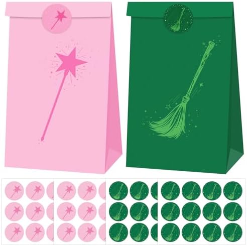 Witch Party Favor Bags with Stickers 30 Pcs Set 1