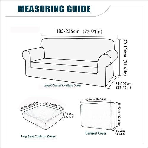 7 Piece Stretch Velvet Ektorp Sofa Covers Set 1