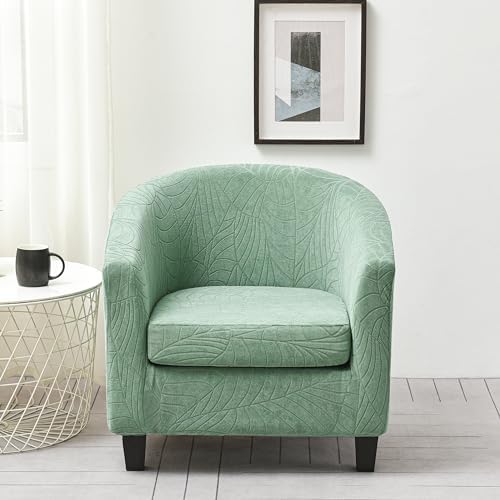 KRFOONN 2 Piece Stretch Club Chair Slipcover
