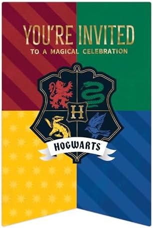 CONQUEST Harry Potter House Banners Themed Invitation Set