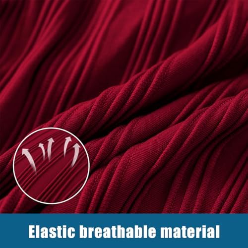 Doottoo Stretch Soft Removable Seat Covers for Dining Chairs 4PCS