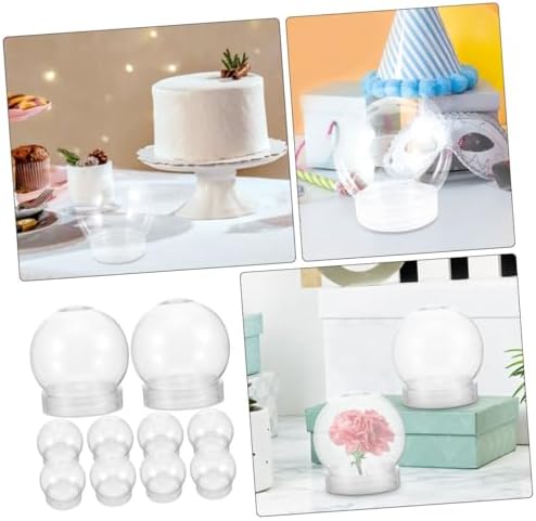 Homoyoyo 10pcs Clear Candy Jars for Party Favors and DIY Crafts