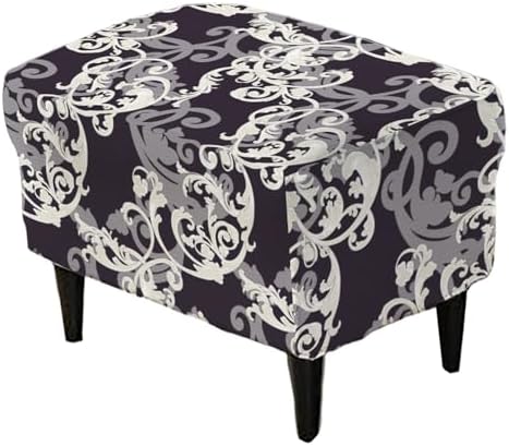 CRFATOP Large Ottoman Chair Slipcover with Printed Pattern 1