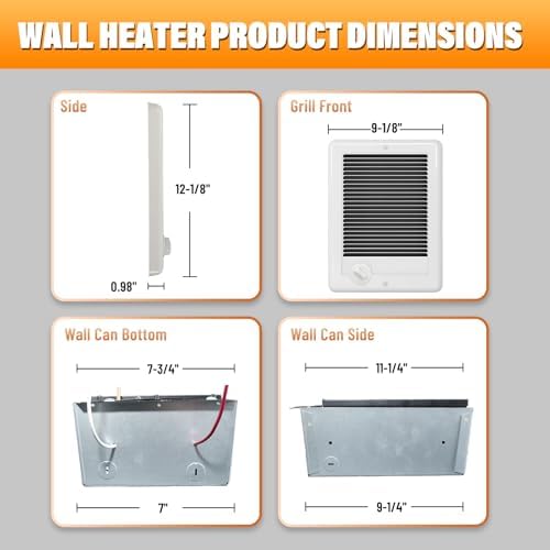 CSC151TW Electric Wall Heater 1500 Watts White