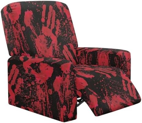 Blood Recliner Slipcovers with Arms 4 Piece Furniture Protector