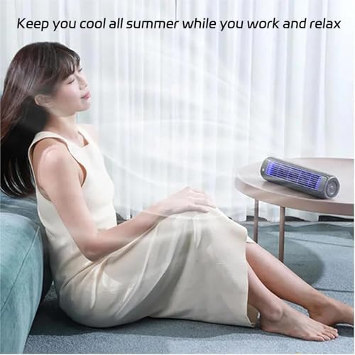 Imwing Cooling Ace USB Fan 3 Speeds Lightweight Quiet Bladeless Gray