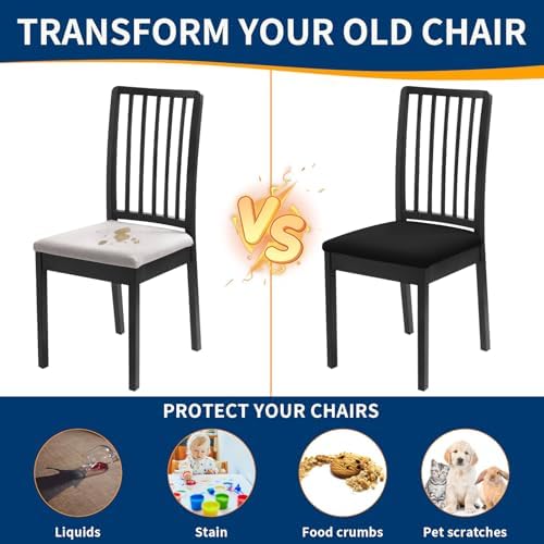 Fafua Waterproof Dining Chair Seat Covers Set of 6
