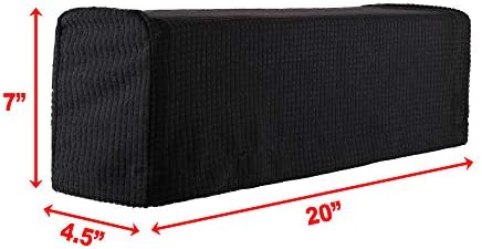 CM Anti-Slip Sofa Armrest Slipcover Black