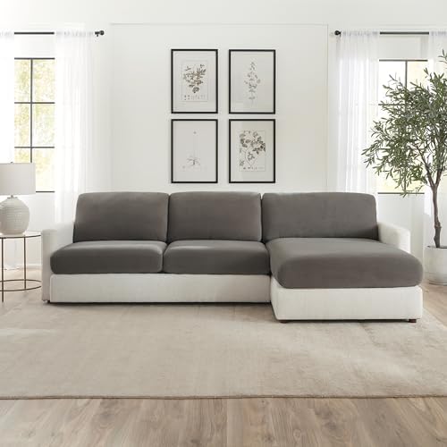 SureFit Stretch Pique Sectional Slipcovers