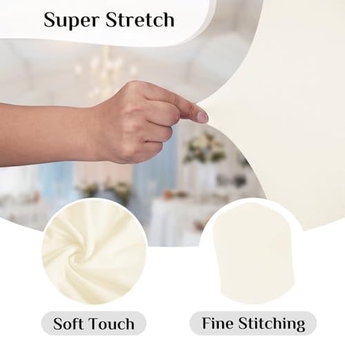 2pcs Chair Covers Stretch Parsons Skirt for Hotel Ceremony and Home