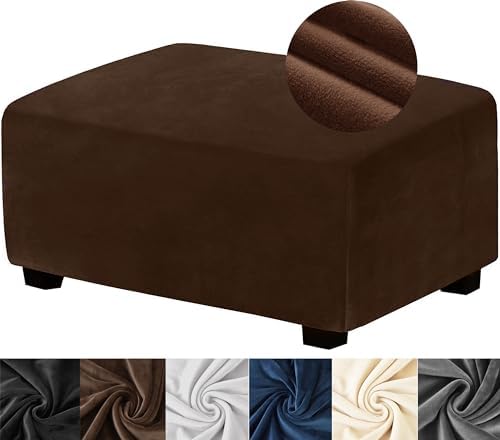 ANWUCHEN X-Large Velvet Ottoman Slipcover 1