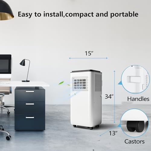 10000 BTU Portable AC Unit 3IN1 with Fan and Dehumidifier