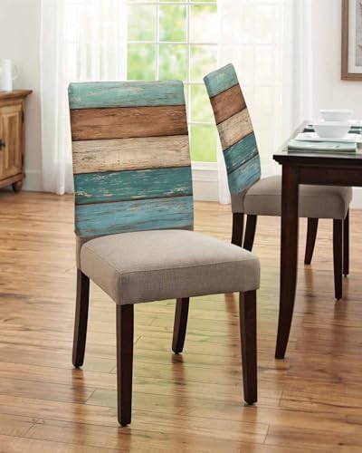 Teal Turquoise Dining Chair Covers Set of 4 1