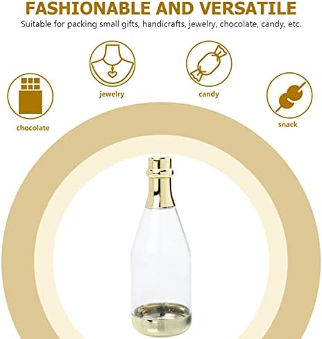 Cabilock 8pcs Transparent Candy Bottles for Party Favors and Snacks