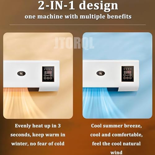 Climafy Portable Split AC Heater Unit - Wall Mount No Window Needed