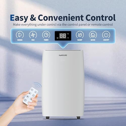 PHILODECO 12000 BTU Portable AC 3-in-1 Cooler Dehumidifier Fan