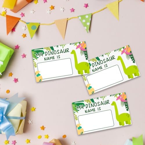 Dinosaur Name Game with 30 Cards and Sign